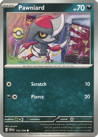 Pawniard (132) [SV01: Scarlet & Violet Base Set] - Deck Out Gaming