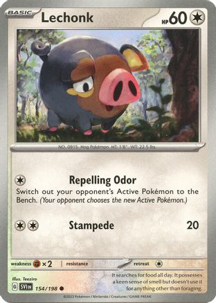 Lechonk - 154/198 (154) [SV01: Scarlet & Violet Base Set] - Deck Out Gaming