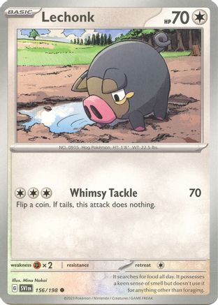 Lechonk - 156/198 (156) [SV01: Scarlet & Violet Base Set] - Deck Out Gaming