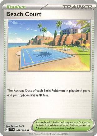 Beach Court (167) [SV01: Scarlet & Violet Base Set] - Deck Out Gaming
