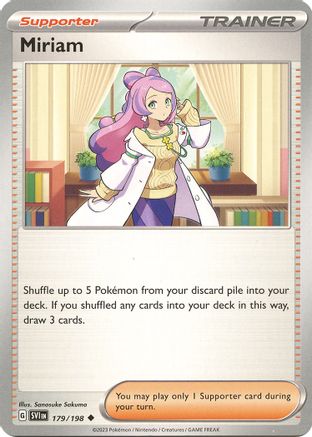 Miriam - 179/198 (179) [SV01: Scarlet & Violet Base Set] - Deck Out Gaming