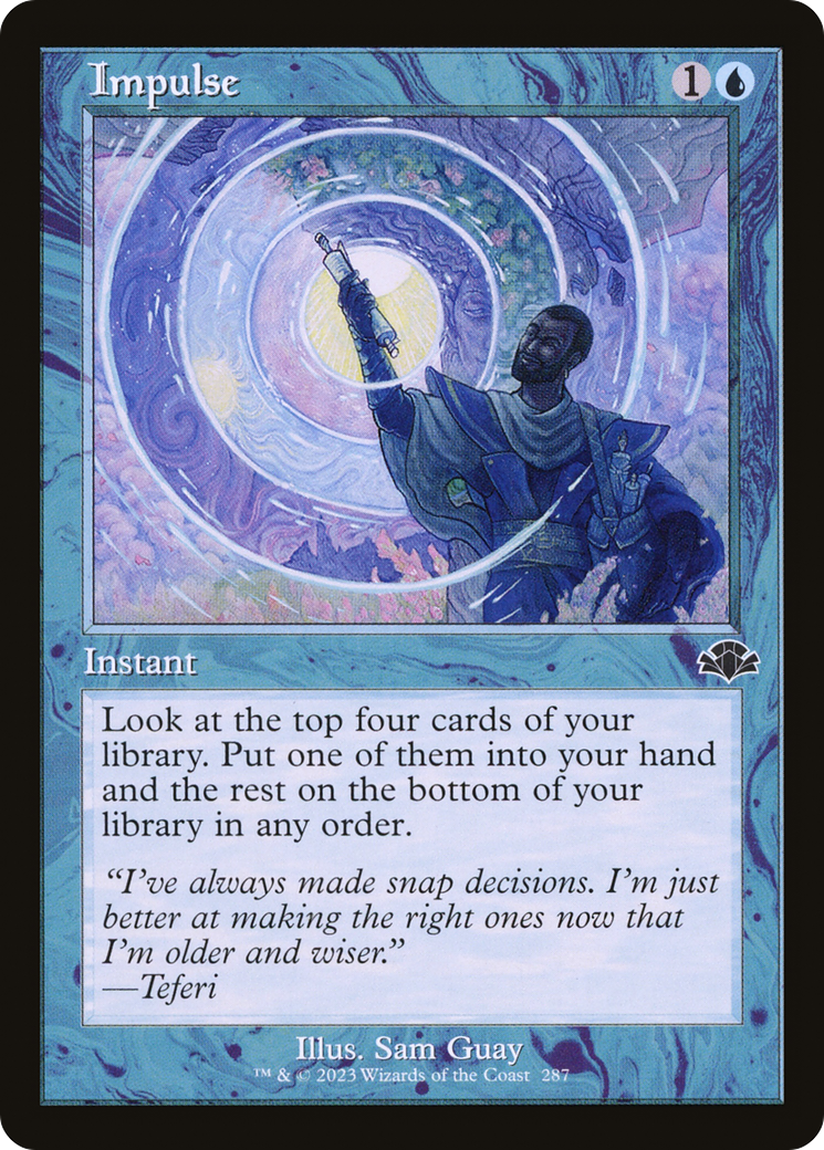 Impulse (Retro Frame) (287) [Dominaria Remastered] foil - Deck Out Gaming