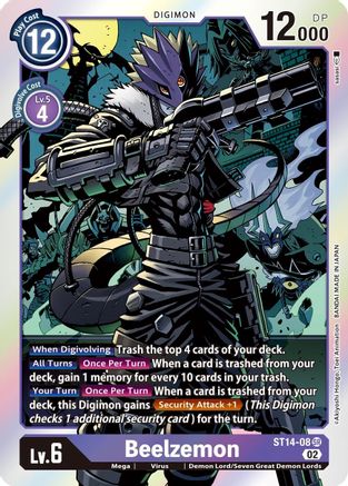 Beelzemon (ST14-08) [Starter Deck 14: Beelzemon Advanced Deck Set] Foil - Deck Out Gaming