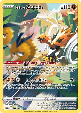 Galarian Zapdos - SWSH283 (SWSH283) [SWSH: Sword & Shield Promo Cards] Holofoil - Deck Out Gaming