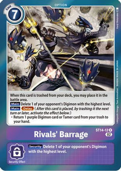 Rivals' Barrage (ST14-12) [Starter Deck 14: Beelzemon Advanced Deck Set] Foil - Deck Out Gaming