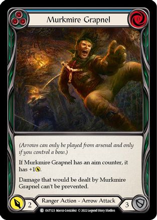 Murkmire Grapnel (Blue) (OUT123) [Outsiders] Rainbow Foil - Deck Out Gaming