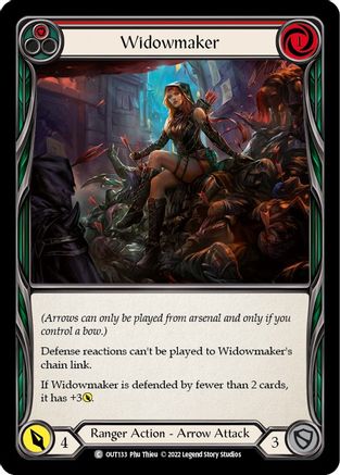 Widowmaker (Red) (OUT133) [Outsiders] Rainbow Foil - Deck Out Gaming