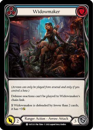 Widowmaker (Blue) (OUT135) [Outsiders] Rainbow Foil - Deck Out Gaming