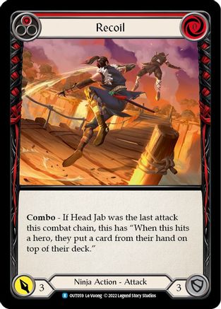 Recoil (Red) (OUT059) [Outsiders] Rainbow Foil - Deck Out Gaming