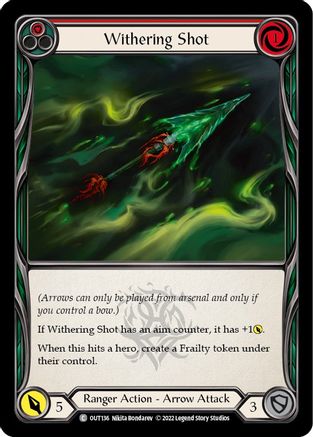 Withering Shot (Red) (OUT136) [Outsiders] - Deck Out Gaming