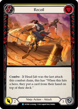 Recoil (Yellow) (OUT060) [Outsiders] - Deck Out Gaming