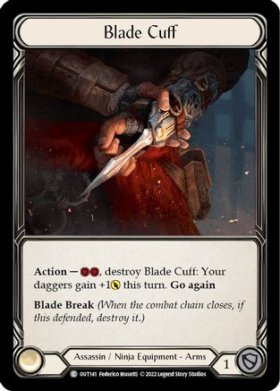 Blade Cuff (OUT141) [Outsiders] Rainbow Foil - Deck Out Gaming