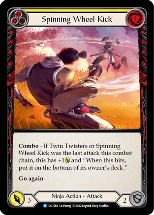 Spinning Wheel Kick (Yellow) (OUT063) [Outsiders] - Deck Out Gaming