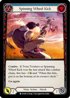 Spinning Wheel Kick (Blue) (OUT064) [Outsiders] Rainbow Foil - Deck Out Gaming