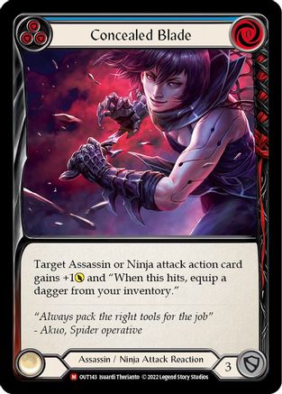 Concealed Blade (OUT143) [Outsiders] Rainbow Foil - Deck Out Gaming