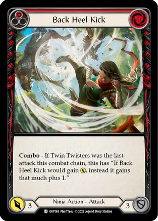 Back Heel Kick (Red) (OUT065) [Outsiders] - Deck Out Gaming