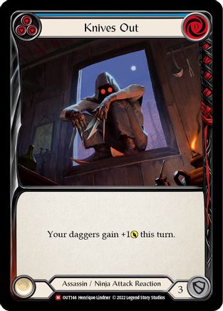 Knives Out (OUT144) [Outsiders] Rainbow Foil - Deck Out Gaming