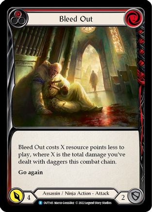 Bleed Out (Red) (OUT145) [Outsiders] - Deck Out Gaming