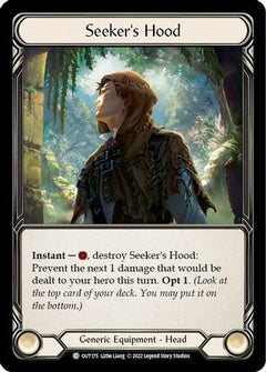 Seeker's Hood (OUT175) [Outsiders] Rainbow Foil - Deck Out Gaming