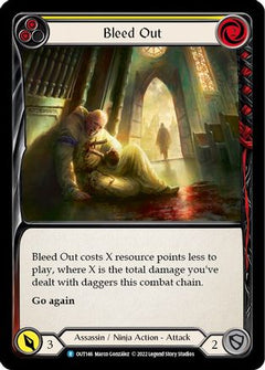 Bleed Out (Yellow) (OUT146) [Outsiders] Rainbow Foil - Deck Out Gaming