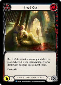 Bleed Out (Blue) (OUT147) [Outsiders] Rainbow Foil - Deck Out Gaming