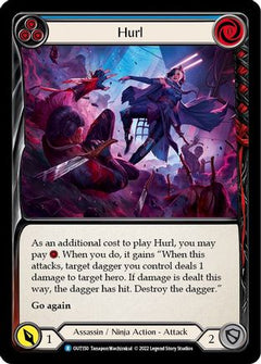 Hurl (Blue) (OUT150) [Outsiders] Rainbow Foil - Deck Out Gaming