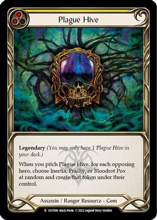 Plague Hive (OUT000) [Outsiders] Rainbow Foil - Deck Out Gaming
