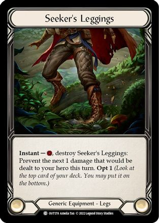 Seeker's Leggings (OUT178) [Outsiders] Cold Foil - Deck Out Gaming