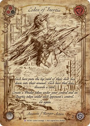 Codex of Inertia (Marvel) (OUT161) [Outsiders] Cold Foil - Deck Out Gaming