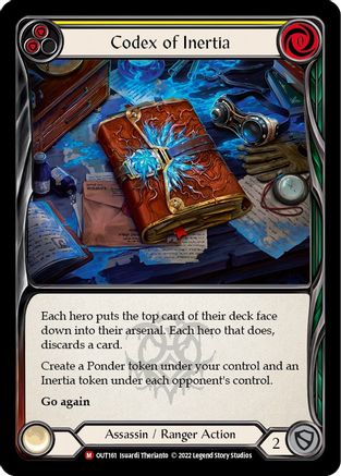 Codex of Inertia (OUT161) [Outsiders] - Deck Out Gaming