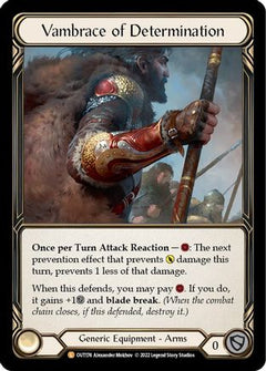 Vambrace of Determination (OUT174) [Outsiders] Cold Foil - Deck Out Gaming