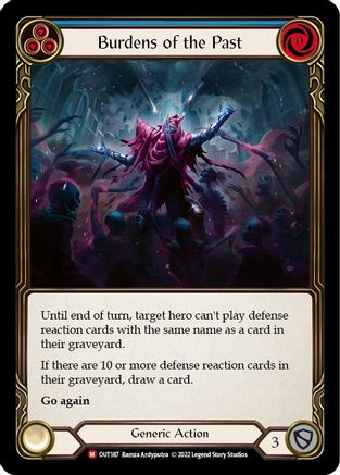 Burdens of the Past (OUT187) [Outsiders] - Deck Out Gaming