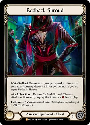 Redback Shroud (OUT011) [Outsiders] Rainbow Foil - Deck Out Gaming