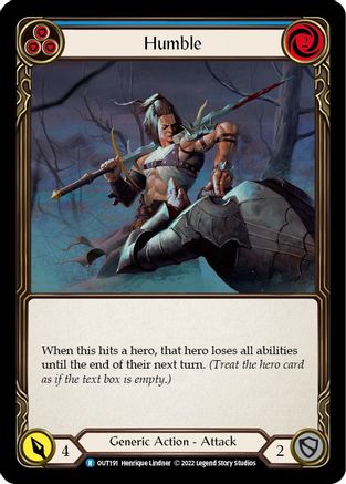 Humble (Blue) (OUT191) [Outsiders] Rainbow Foil - Deck Out Gaming