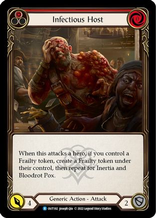 Infectious Host (Red) (OUT192) [Outsiders] Rainbow Foil - Deck Out Gaming