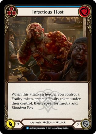 Infectious Host (Blue) (OUT194) [Outsiders] Rainbow Foil - Deck Out Gaming