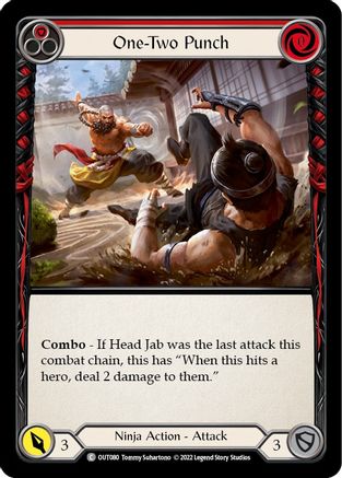 One-Two Punch (Red) (OUT080) [Outsiders] Rainbow Foil - Deck Out Gaming