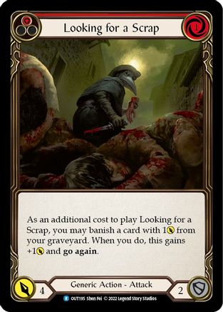 Looking for a Scrap (Red) (OUT195) [Outsiders] - Deck Out Gaming