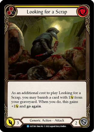 Looking for a Scrap (Yellow) (OUT196) [Outsiders] - Deck Out Gaming