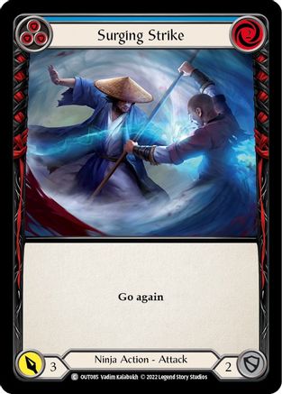Surging Strike (Blue) (OUT085) [Outsiders] - Deck Out Gaming