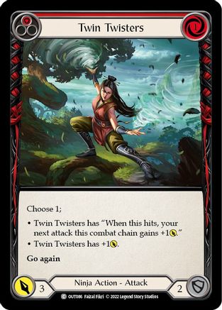Twin Twisters (Red) (OUT086) [Outsiders] - Deck Out Gaming