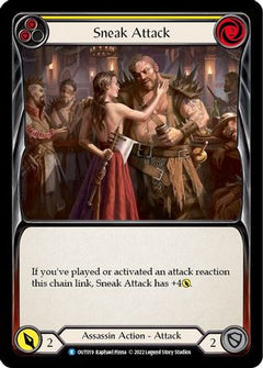 Sneak Attack (Yellow) (OUT019) [Outsiders] Rainbow Foil - Deck Out Gaming