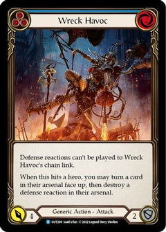 Wreck Havoc (Blue) (OUT200) [Outsiders] Rainbow Foil - Deck Out Gaming