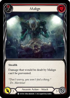 Malign (Red) (OUT030) [Outsiders] Rainbow Foil - Deck Out Gaming