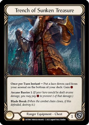Trench of Sunken Treasure (OUT094) [Outsiders] Rainbow Foil - Deck Out Gaming