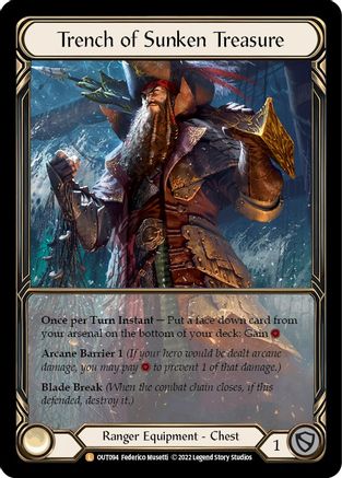 Trench of Sunken Treasure (Extended Art) (OUT094) [Outsiders] Cold Foil - Deck Out Gaming