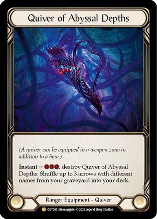 Quiver of Abyssal Depths (OUT095) [Outsiders] Rainbow Foil - Deck Out Gaming