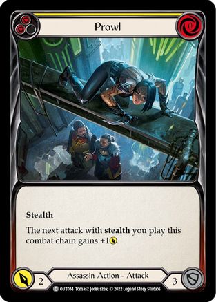 Prowl (Yellow) (OUT034) [Outsiders] Rainbow Foil - Deck Out Gaming