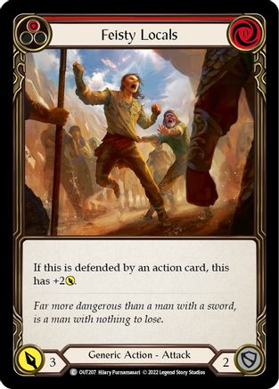 Feisty Locals (Red) (OUT207) [Outsiders] - Deck Out Gaming