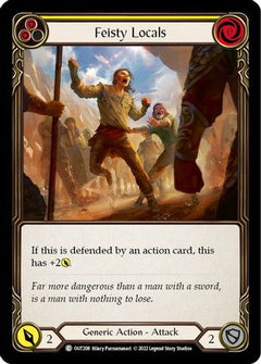 Feisty Locals (Yellow) (OUT208) [Outsiders] Rainbow Foil - Deck Out Gaming